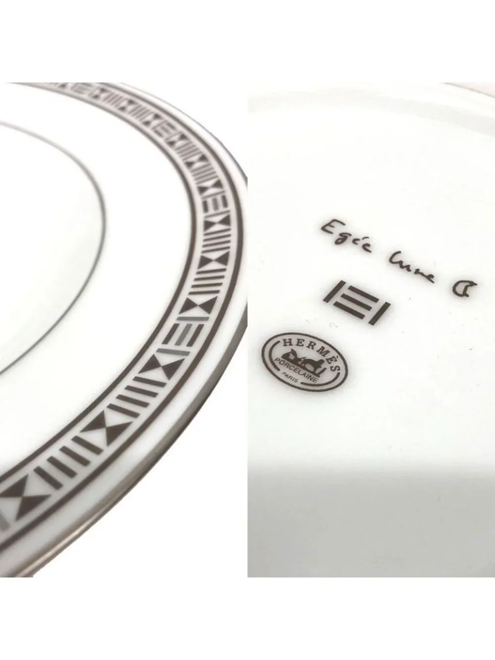 Hermes Egee Lune Soup Pasta Plate 22 Set Of 2 Medium